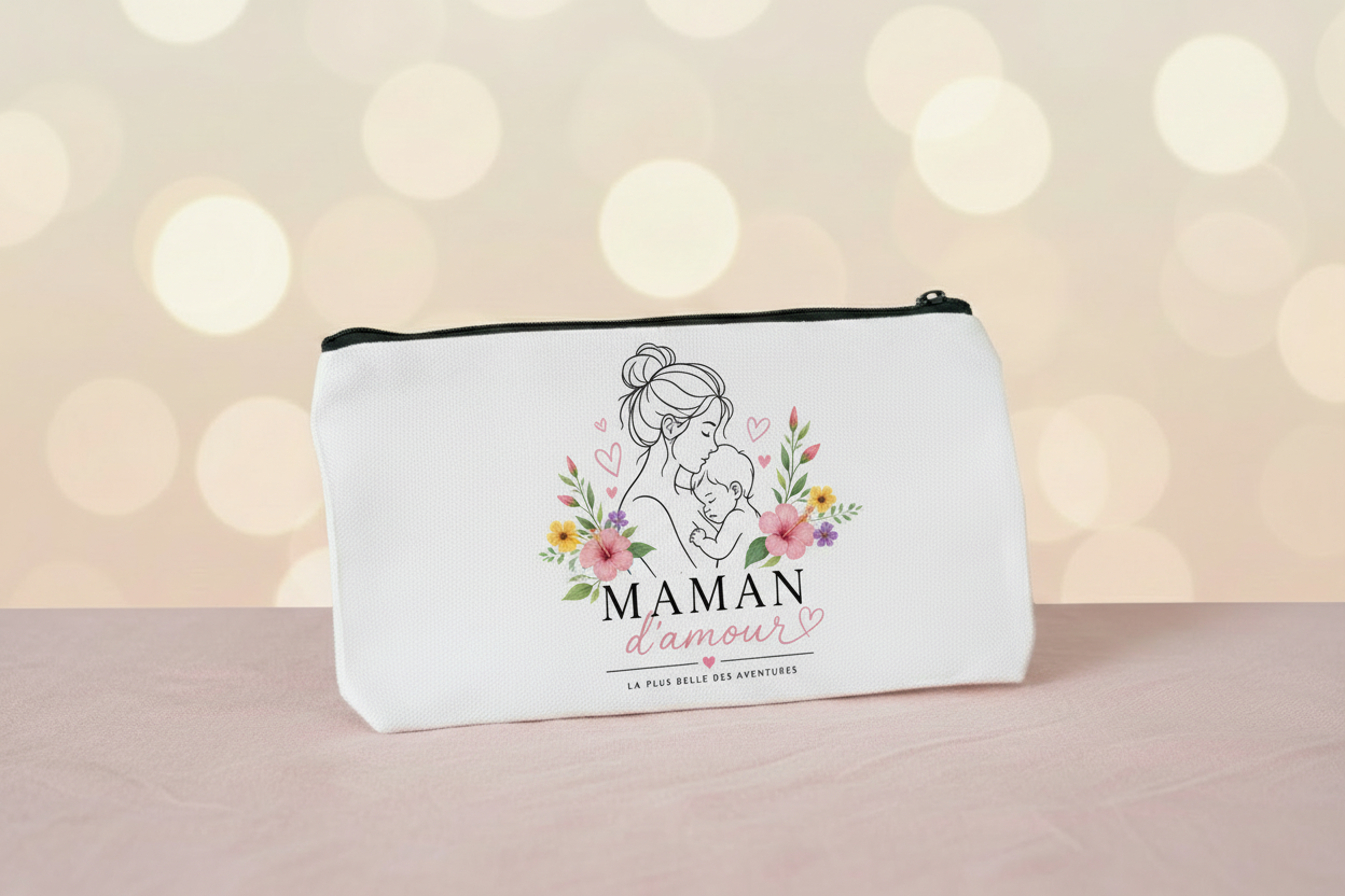 Pochette Maman d'amour - Fleurs des champs