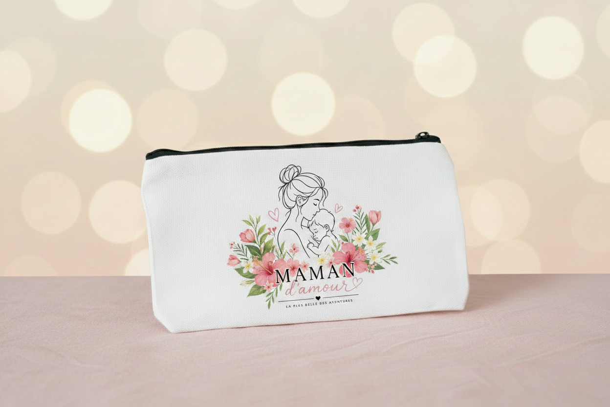 Pochette Maman d'amour - Grand bouquet